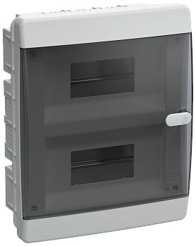 UNION Compact Корпус пластиковый ЩРВ-П-18 IP41 черная прозрачная дверь IEK в Находке