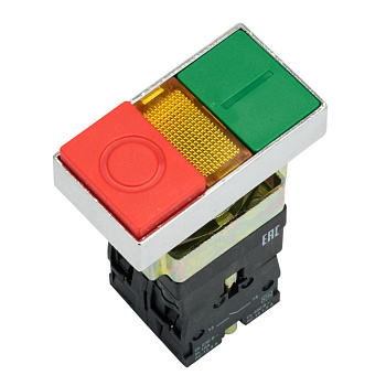 Кнопка LAY5-BW8465 "I-O" прямоугольная 230В NO+NC EKF PROxima в Находке