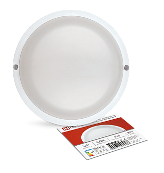 Светильник светодиодный герметичный СПП 2040-КРУГ 20Вт 4000К 1800Лм IP65 155мм IN HOME в Находке