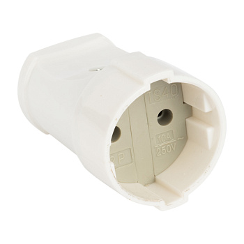 Гнездо штепсельное без заземления белое 10А 250В EKF PROxima в Находке