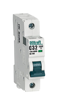 Автоматический выключатель DEKraft ВА-105 1P 32A 10кА х-ка C в Находке