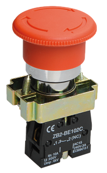 Кнопка управления LAY5-BS542 "Грибок" аварийная с фиксацией поворотная IEK в Находке