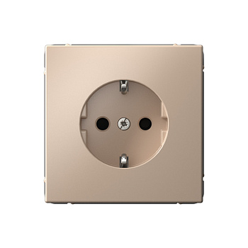 ARTGALLERY РОЗЕТКА с заземлением со шторками, 16А, механизм, ПЕСОЧНЫЙ в Находке