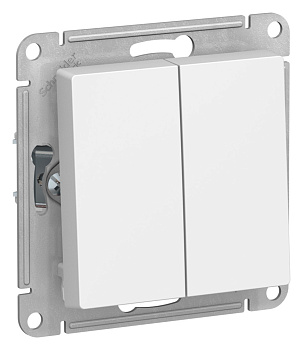 Переключатель двухклавишный AtlasDesign SE лотос в Находке